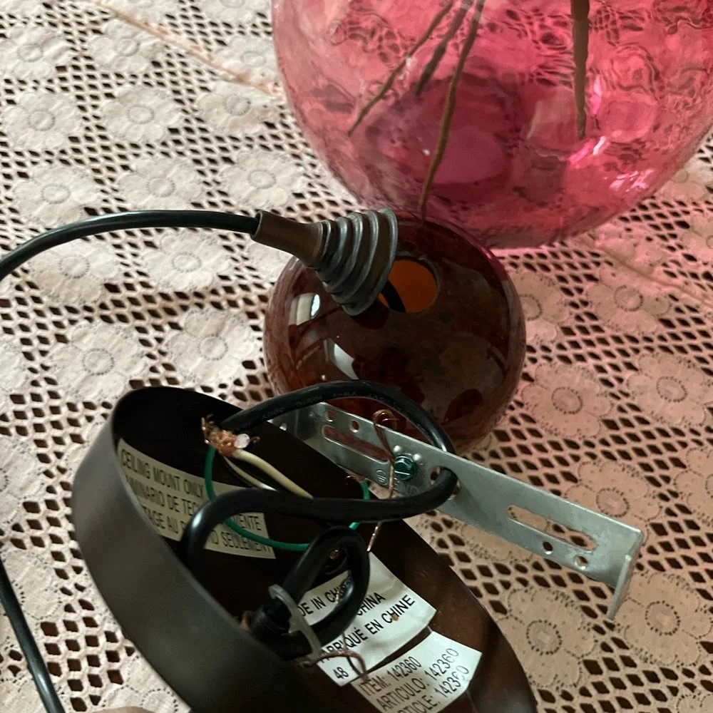 Vintage single Fixture/ bulb Ceiling